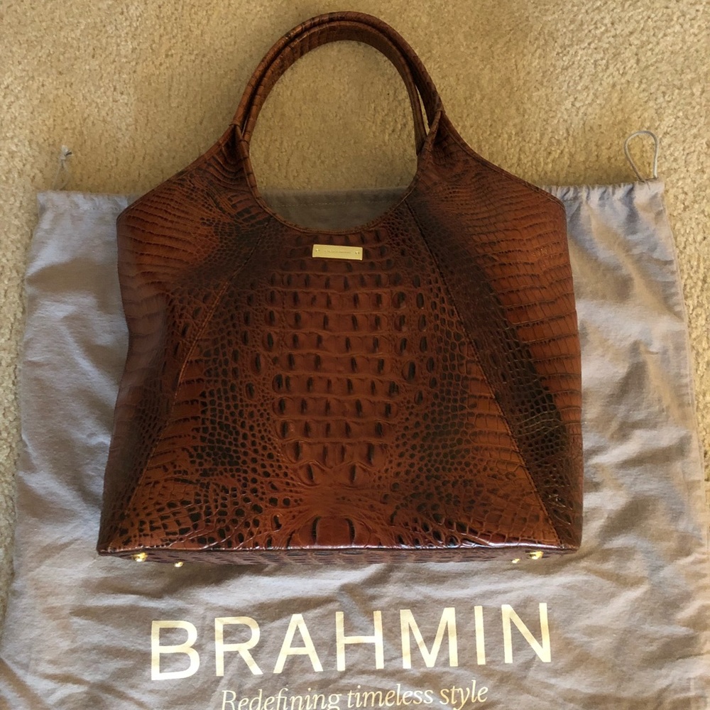Pecan Melbourne Brahmin Handbag!